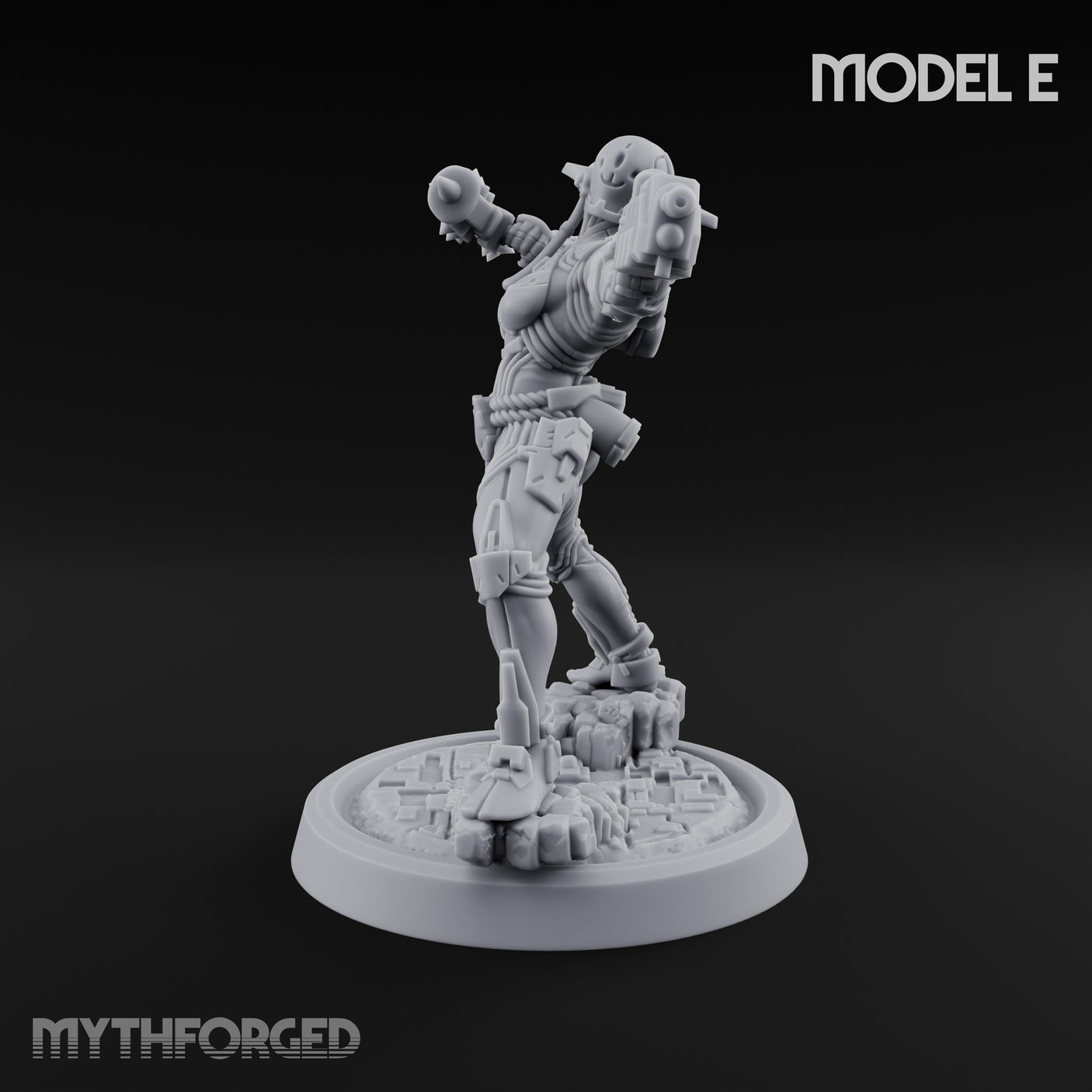 Gun Running Goblin Trooper E Miniature for Dungeons and Dragons, Pathfinder or other TTRPGs