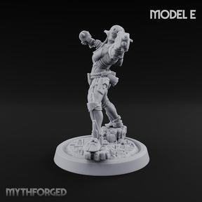 Gun Running Goblin Trooper E Miniature for Dungeons and Dragons, Pathfinder or other TTRPGs