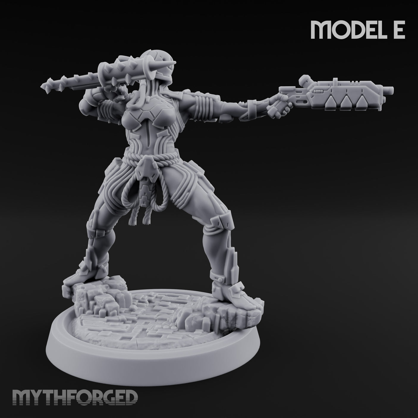 Gun Running Goblin Trooper E Miniature for Dungeons and Dragons, Pathfinder or other TTRPGs