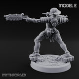 Gun Running Goblin Trooper E Miniature for Dungeons and Dragons, Pathfinder or other TTRPGs