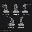Gun Running Goblin Troopers Miniature for Dungeons and Dragons, Pathfinder or other TTRPGs