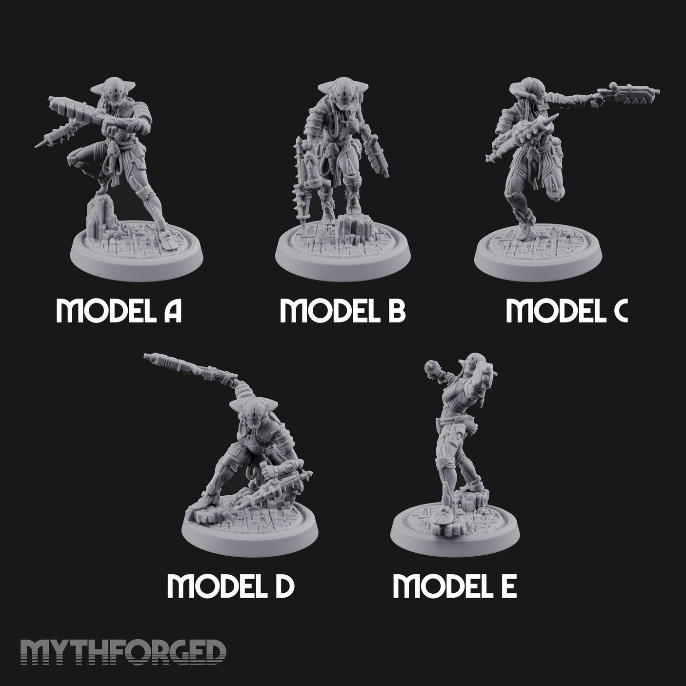 Gun Running Goblin Troopers Miniature for Dungeons and Dragons, Pathfinder or other TTRPGs