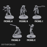 Gun Running Goblin Troopers Miniature for Dungeons and Dragons, Pathfinder or other TTRPGs