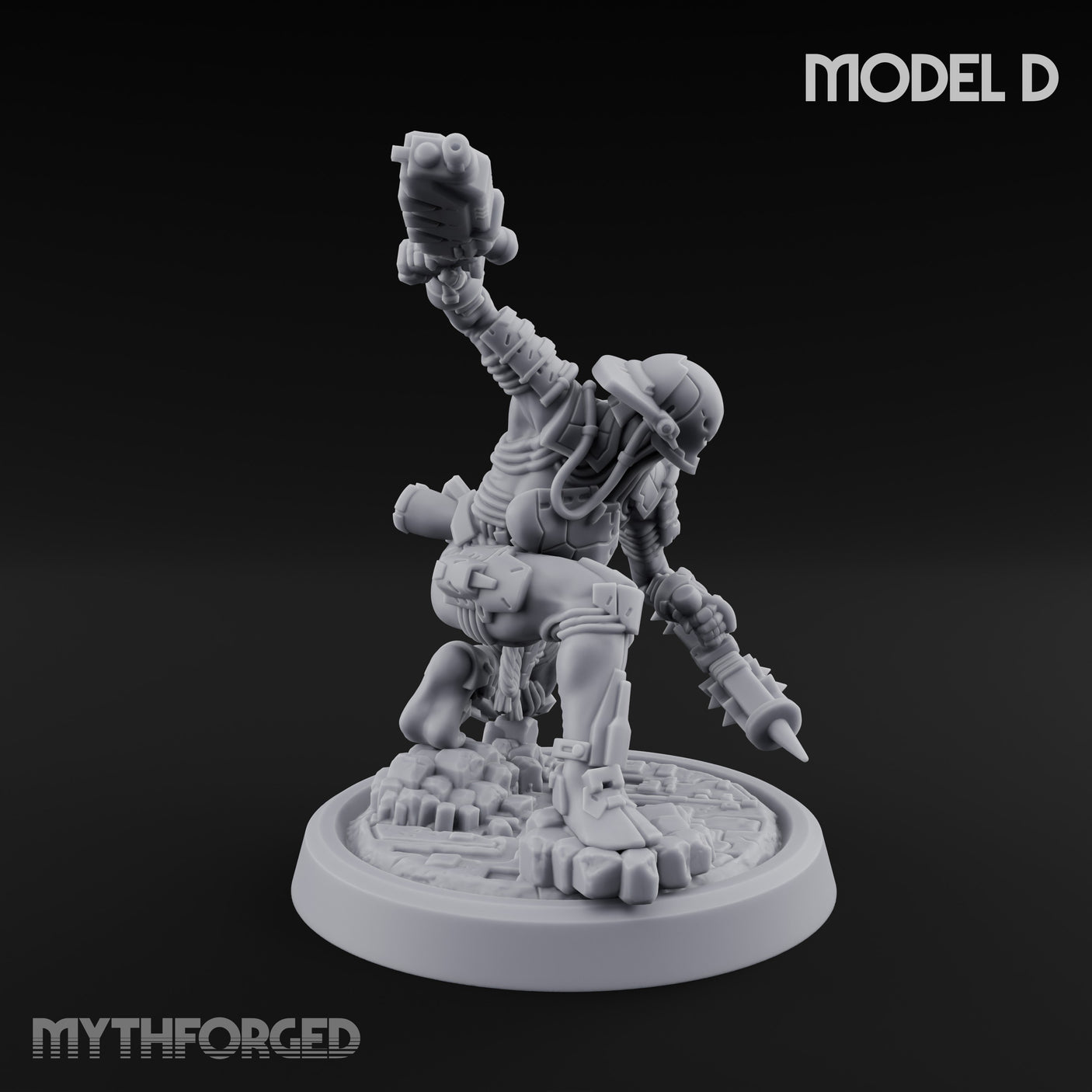 Gun Running Goblin Troopers Miniature for Dungeons and Dragons, Pathfinder or other TTRPGs