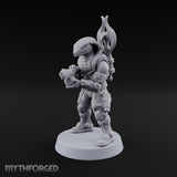 Hood Flared, Safety Off Yuan-ti Pureblood Cobra Soldier with Sci-Fi Rifle — 2