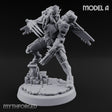 Gun Toting Leaping Warforged Trooper A Miniature for Dungeons and Dragons, Pathfinder or other TTRPGs
