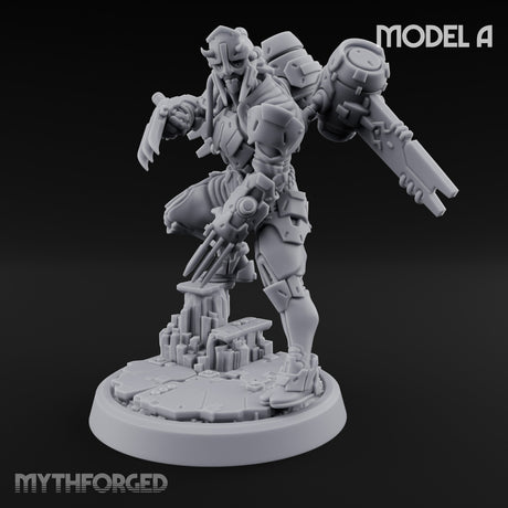 Gun Toting Leaping Warforged Trooper A gallery 8