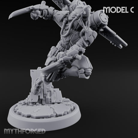 Gun Toting Leaping Warforged Trooper C gallery 1