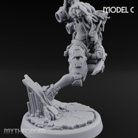 Gun Toting Leaping Warforged Trooper C gallery 3