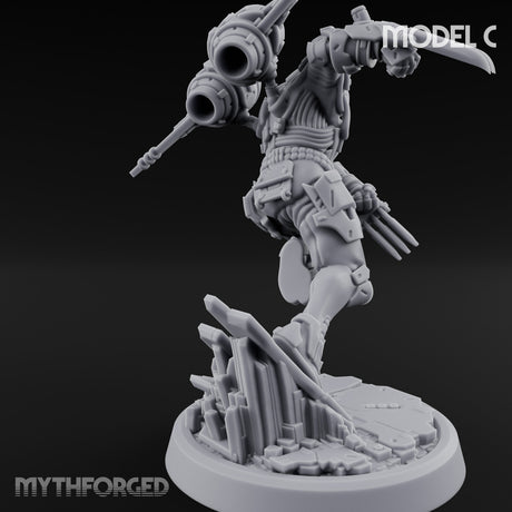 Gun Toting Leaping Warforged Trooper C gallery 4