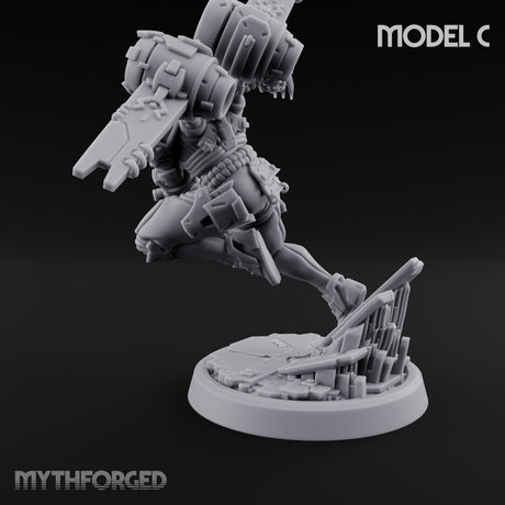 Gun Toting Leaping Warforged Trooper C gallery 6