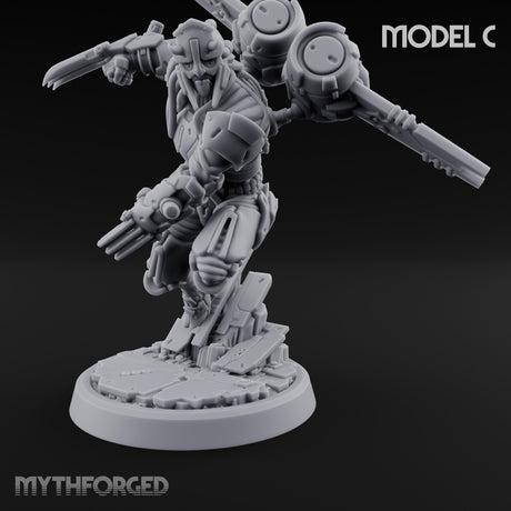Gun Toting Leaping Warforged Trooper C gallery 8