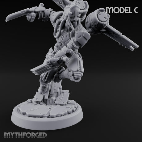 Gun Toting Leaping Warforged Trooper C gallery 9