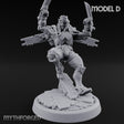 Gun Toting Leaping Warforged Trooper D Miniature for Dungeons and Dragons, Pathfinder or other TTRPGs