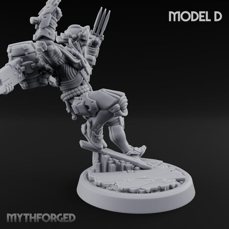 Gun Toting Leaping Warforged Trooper D gallery 3