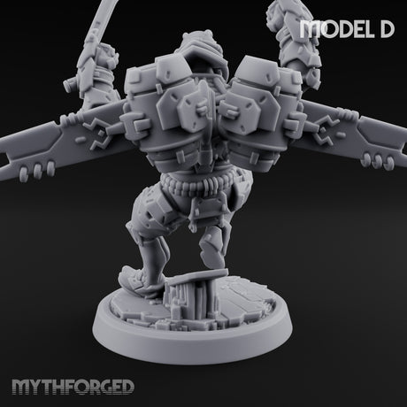 Gun Toting Leaping Warforged Trooper D gallery 5
