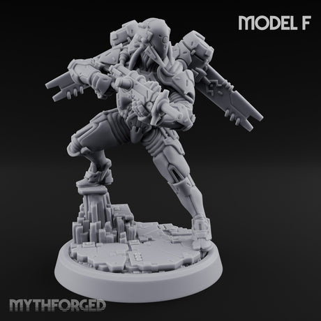 Gun Toting Leaping Warforged Trooper F gallery 1