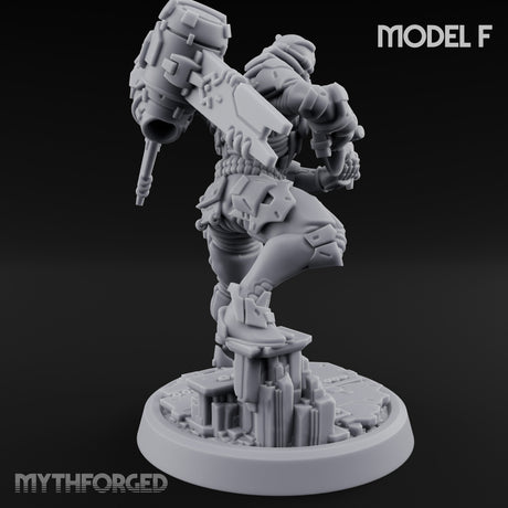 Gun Toting Leaping Warforged Trooper F gallery 4