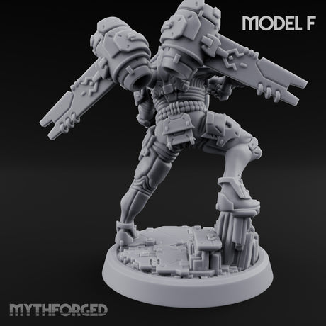 Gun Toting Leaping Warforged Trooper F gallery 5