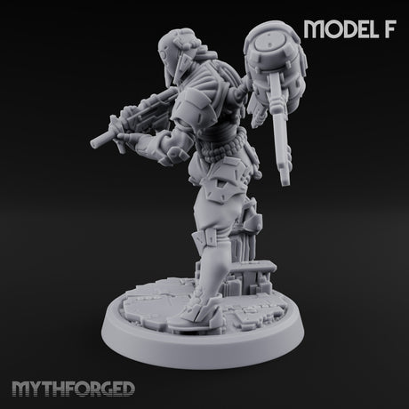 Gun Toting Leaping Warforged Trooper F gallery 7