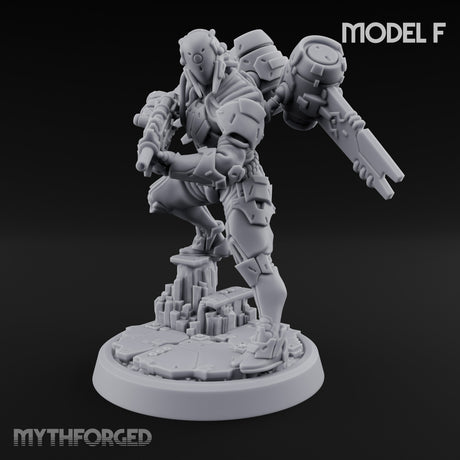 Gun Toting Leaping Warforged Trooper F gallery 8