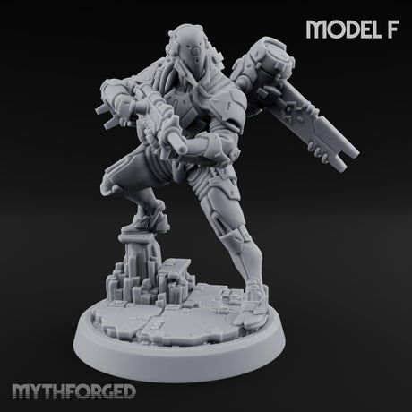 Gun Toting Leaping Warforged Trooper F gallery 9