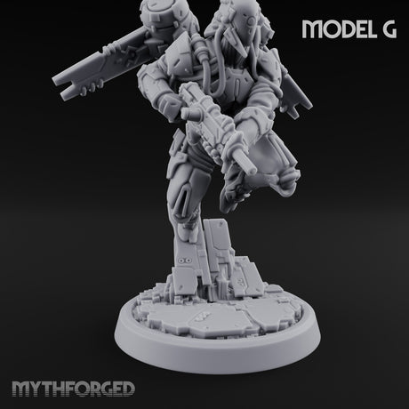 Gun Toting Leaping Warforged Trooper G gallery 1