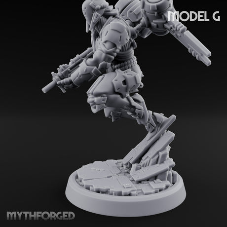 Gun Toting Leaping Warforged Trooper G gallery 7