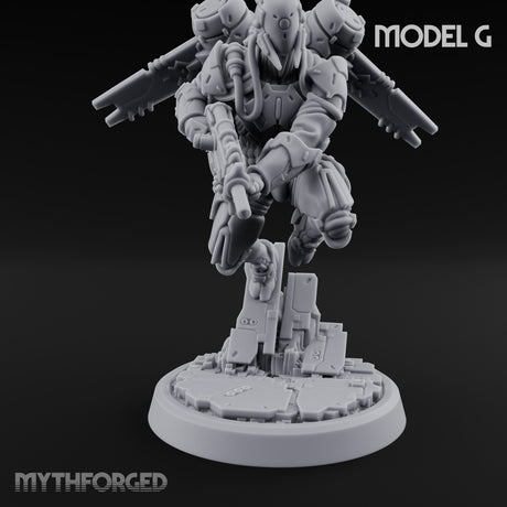 Gun Toting Leaping Warforged Trooper G gallery 9