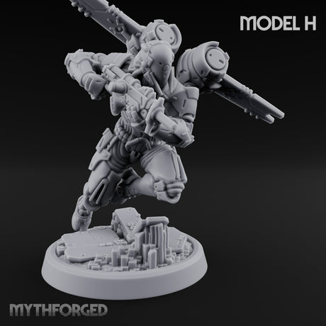 Gun Toting Leaping Warforged Trooper H
