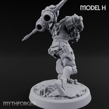 Gun Toting Leaping Warforged Trooper H gallery 4