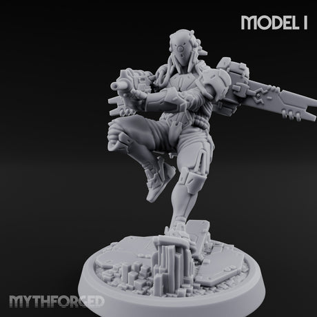 Gun Toting Leaping Warforged Trooper I gallery 8