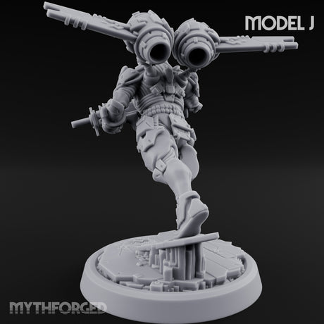 Gun Toting Leaping Warforged Trooper J gallery 6