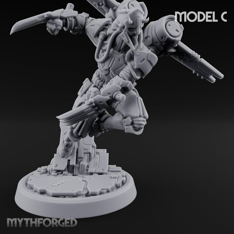 Gun Toting Leaping Warforged Troopers — C
