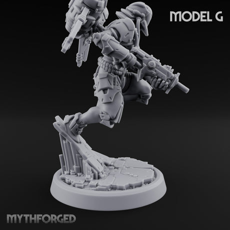 Gun Toting Leaping Warforged Troopers — G gallery 2