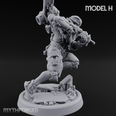 Gun Toting Leaping Warforged Troopers — H gallery 2