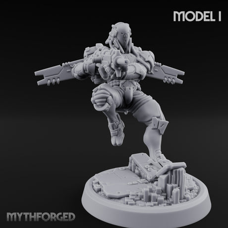 Gun Toting Leaping Warforged Troopers — I