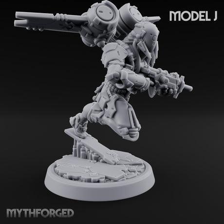 Gun Toting Leaping Warforged Troopers — J gallery 2