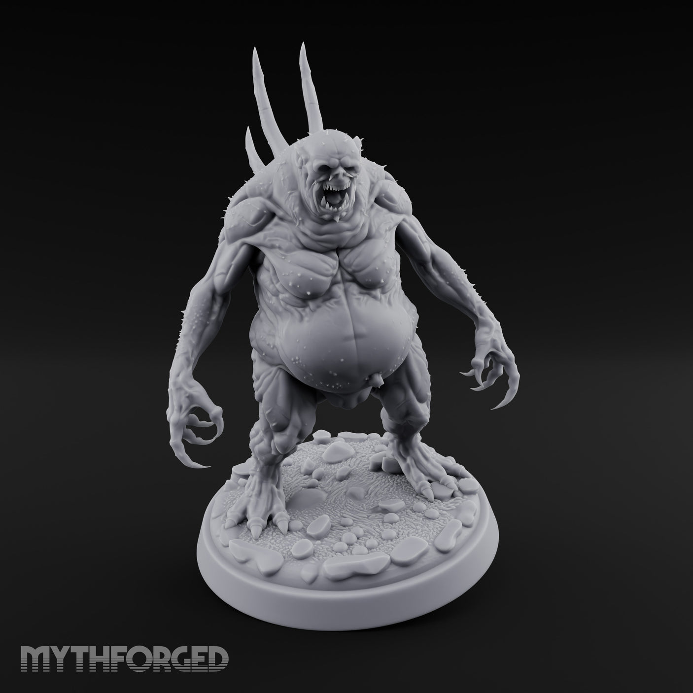 Gut Swollen Charging Sea Spawn Miniature for Dungeons and Dragons, Pathfinder or other TTRPGs