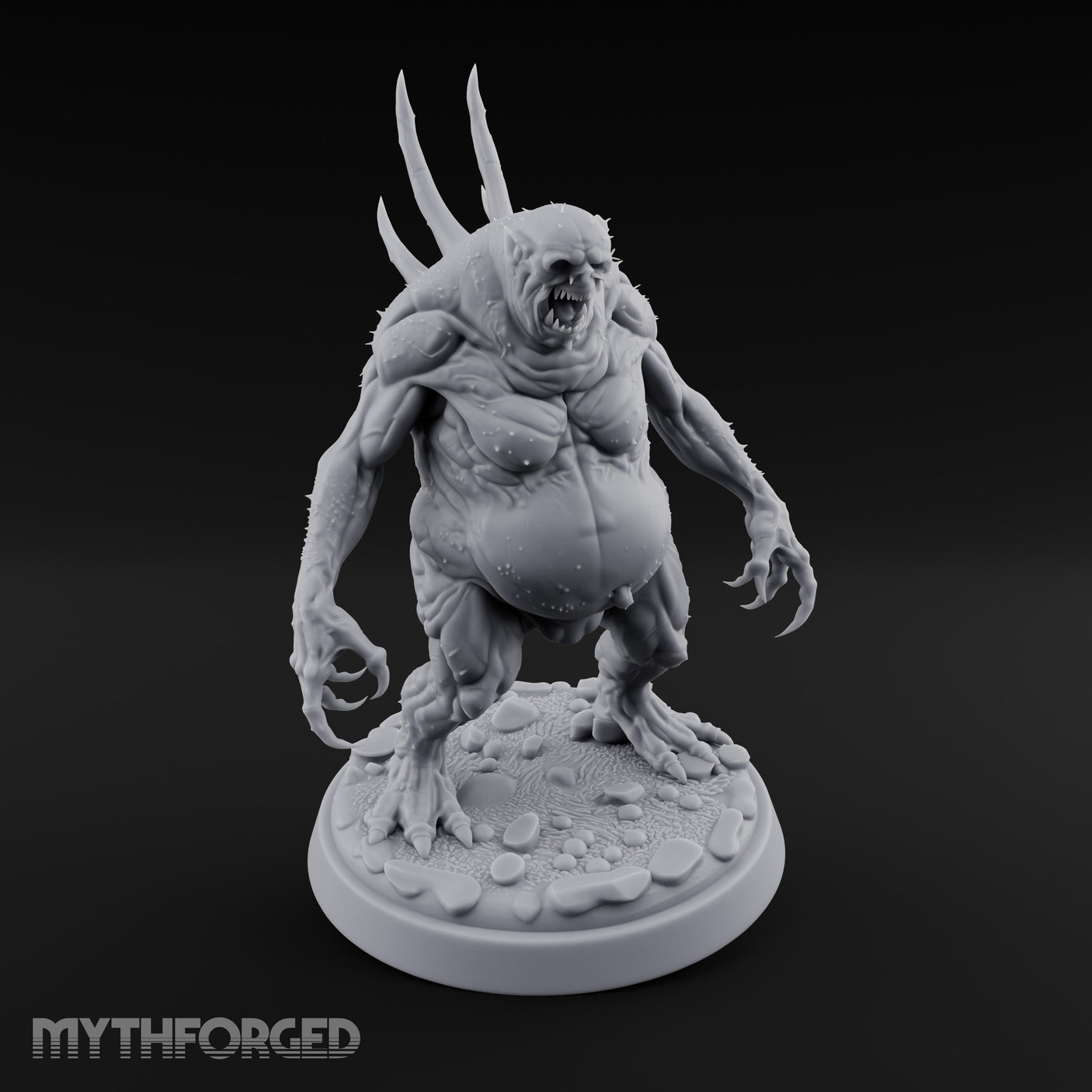Gut Swollen Charging Sea Spawn Miniature for Dungeons and Dragons, Pathfinder or other TTRPGs