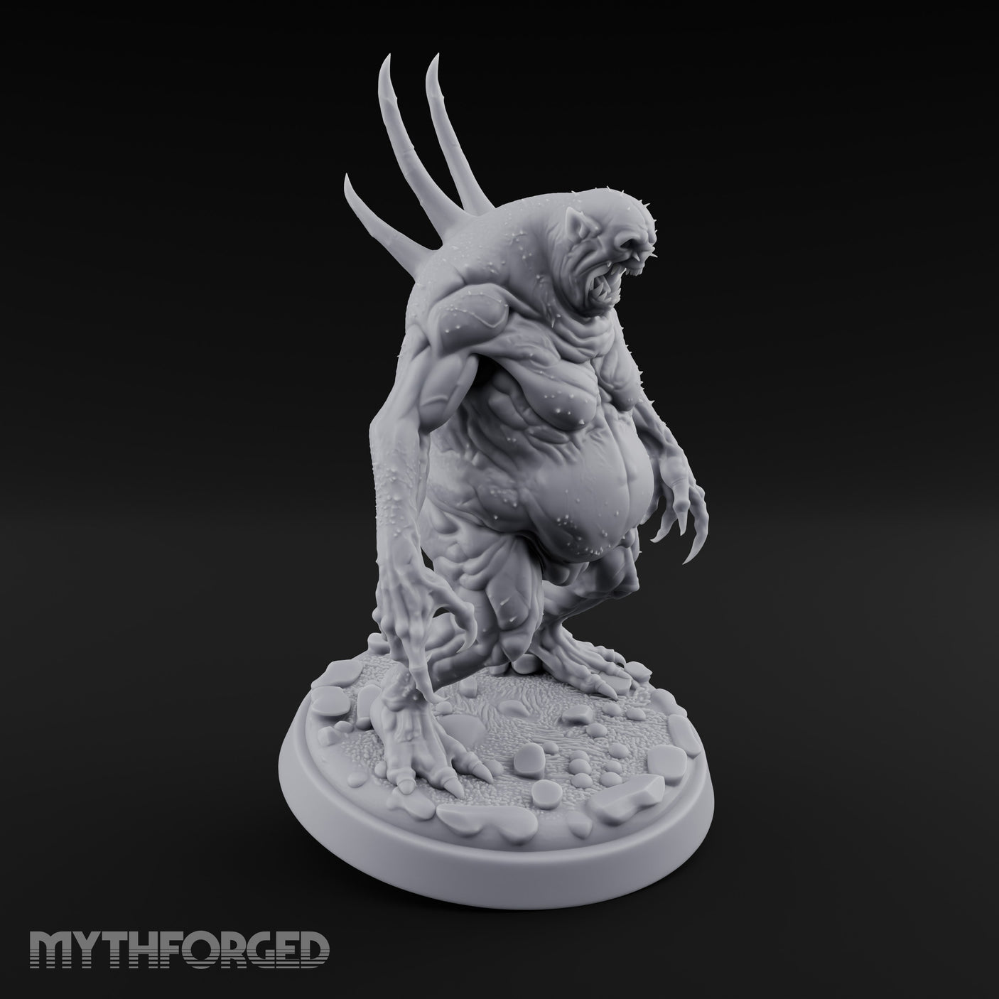 Gut Swollen Charging Sea Spawn Miniature for Dungeons and Dragons, Pathfinder or other TTRPGs