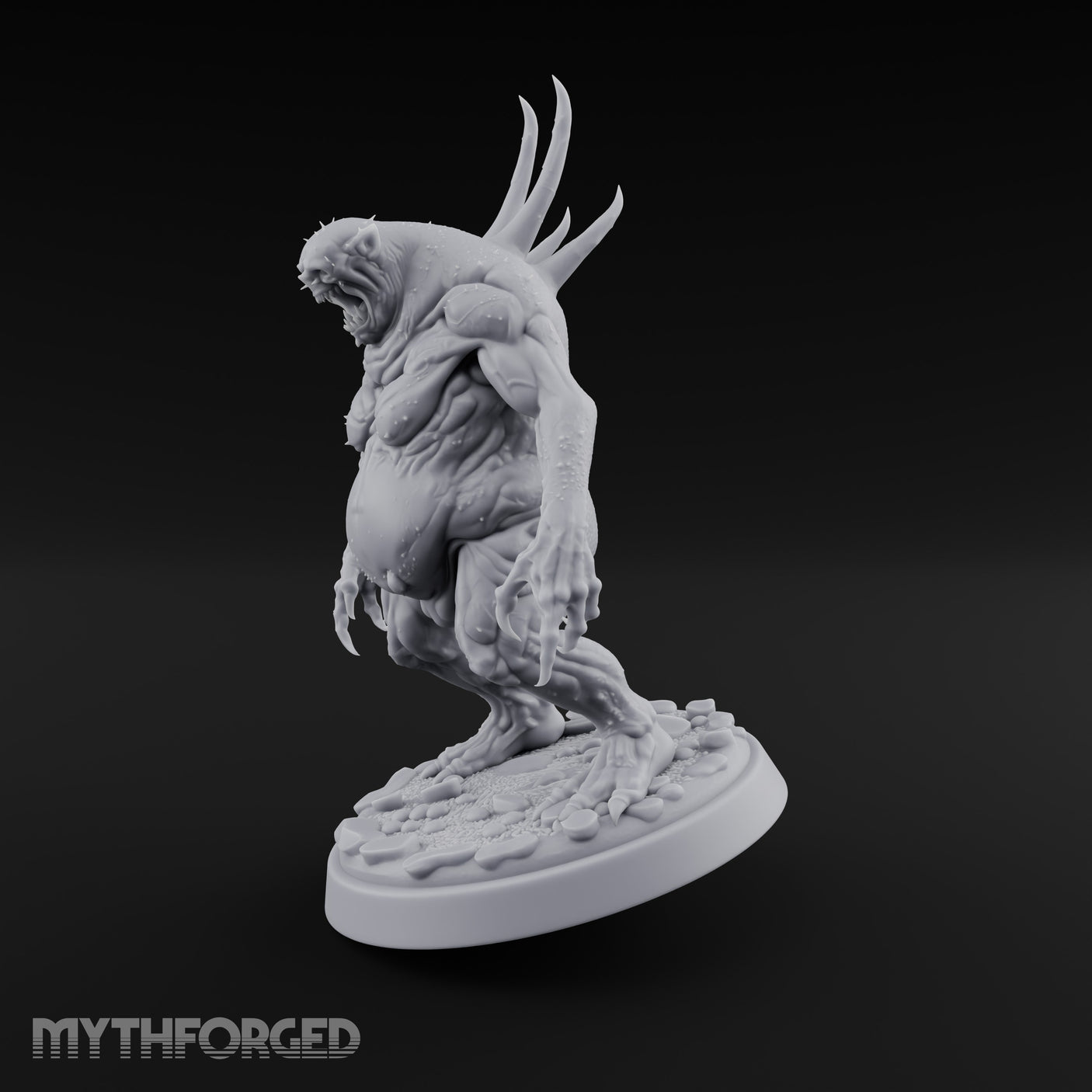 Gut Swollen Charging Sea Spawn Miniature for Dungeons and Dragons, Pathfinder or other TTRPGs