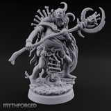 Tentacle Crowned Scepter Wielding Hag Bone Witch Miniature for Dungeons and Dragons, Pathfinder or other TTRPGs