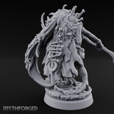 Tentacle Crowned Scepter Wielding Hag Bone Witch Miniature for Dungeons and Dragons, Pathfinder or other TTRPGs