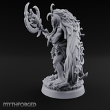 Tentacle Crowned Scepter Wielding Hag Bone Witch Miniature for Dungeons and Dragons, Pathfinder or other TTRPGs