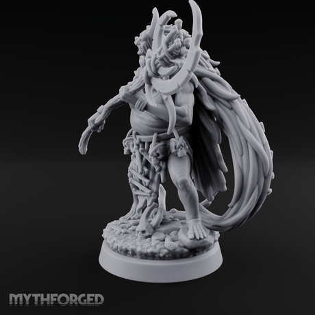 Tentacle Crowned Scepter Wielding Hag Bone Witch Miniature for Dungeons and Dragons, Pathfinder or other TTRPGs