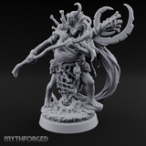 Tentacle Crowned Scepter Wielding Hag Bone Witch Miniature for Dungeons and Dragons, Pathfinder or other TTRPGs