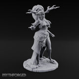 Hair Whipping Human Sorceress Miniature for Dungeons and Dragons, Pathfinder or other TTRPGs