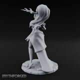 Hair Whipping Human Sorceress Miniature for Dungeons and Dragons, Pathfinder or other TTRPGs