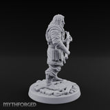 Halberd Gripping Human Guard Miniature for Dungeons and Dragons, Pathfinder or other TTRPGs